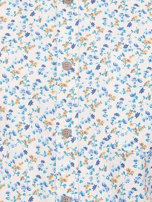 white floral printed casual shirt - 15943386 - Standard Image - 4