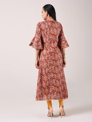 straight printed kurta - 15943719 - Standard Image - 4