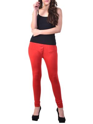 candy red solid legging - 15944306 - Standard Image - 4