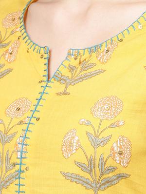 printed kaantha straight kurta - 15945309 - Standard Image - 4