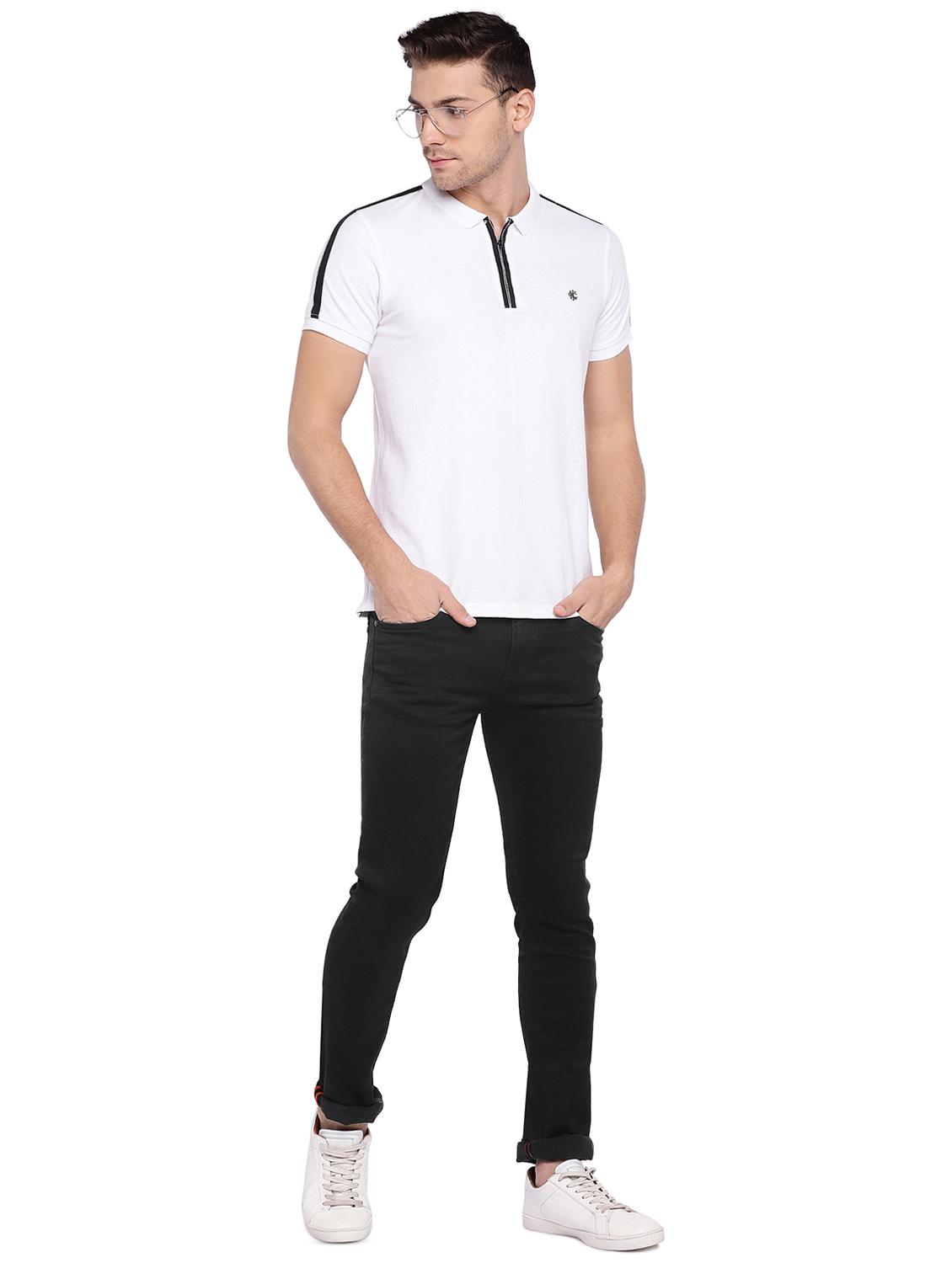 black cotton plain jeans - 15945506 - Zoom Image - 4