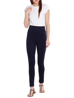 navy blue high rise jegging - 15946005 - Standard Image - 4
