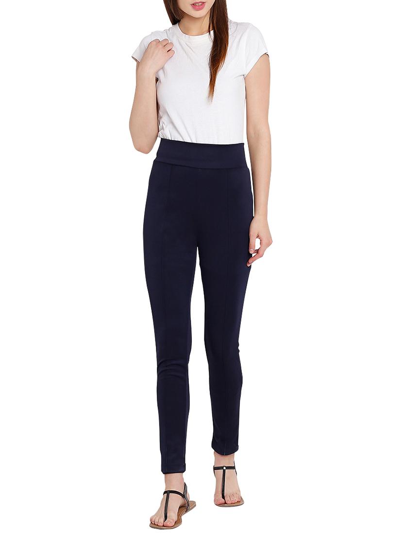 navy blue high rise jegging - 15946005 - Zoom Image - 4