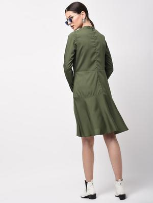 ruffled hem a-line dress - 15946345 - Standard Image - 4