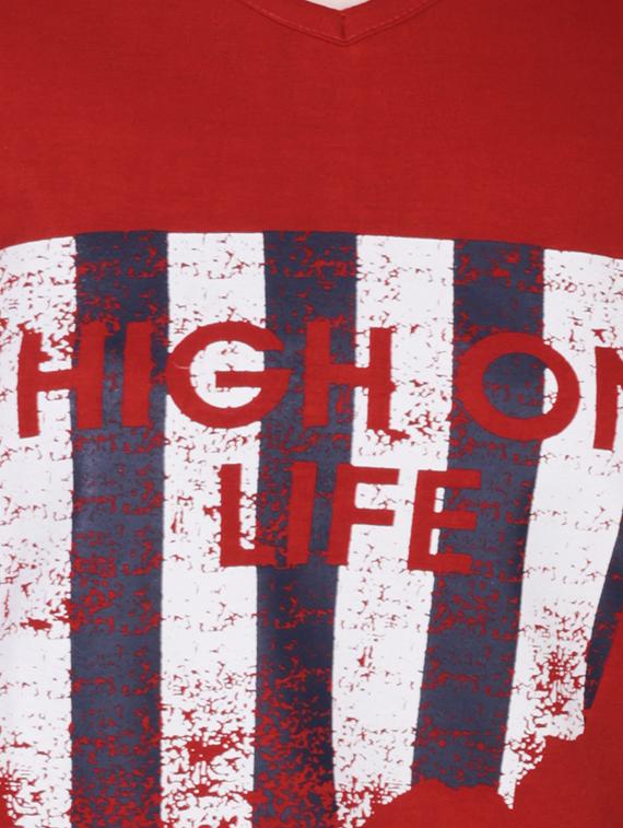 v-neck graphic print tee - 15947097 - Zoom Image - 4