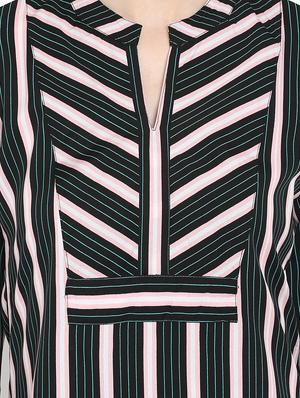 side slit striped tunic - 15947376 - Standard Image - 4