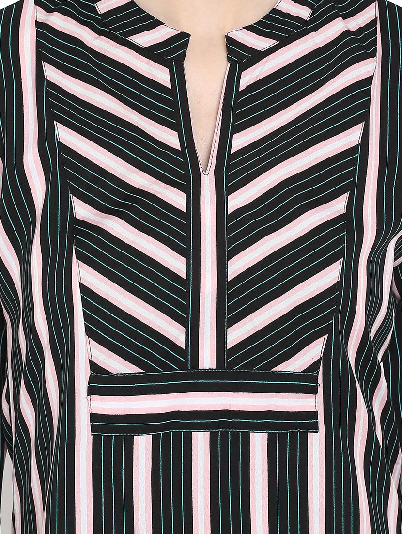 side slit striped tunic - 15947376 - Zoom Image - 4