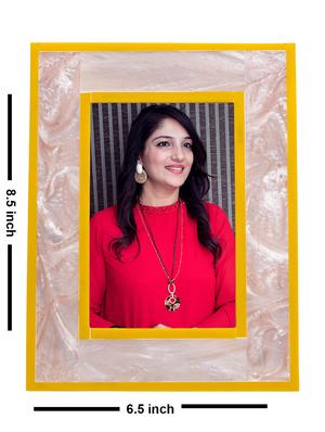 Personalized Light Pink Rectangle Photo Frame by Golden Peacock - 15950021 - Standard Image - 4