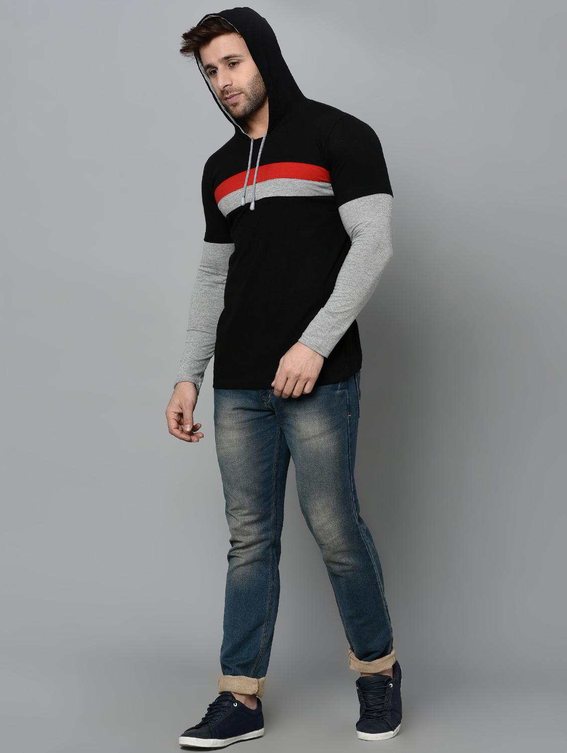 black cotton cut and sew t-shirt - 15950358 - Zoom Image - 4