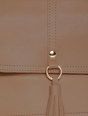 brown leatherette (pu) regular backpack - 15952832 - Standard Image - 4