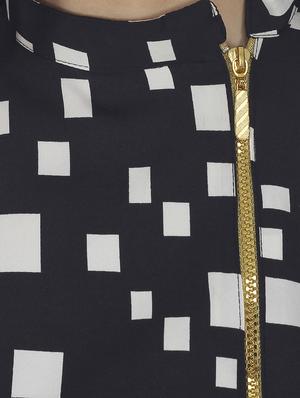 checkered high low kurta - 15952883 - Standard Image - 4