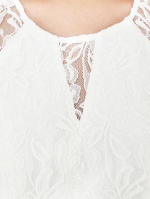 cap sleeved laced sheath dress - 15952884 - Standard Image - 4