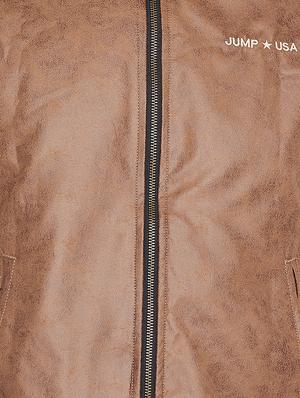 brown leather biker jacket - 15953568 - Standard Image - 4