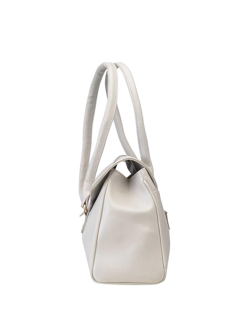 white leatherette (pu) regular handbag - 15953718 - Zoom Image - 4