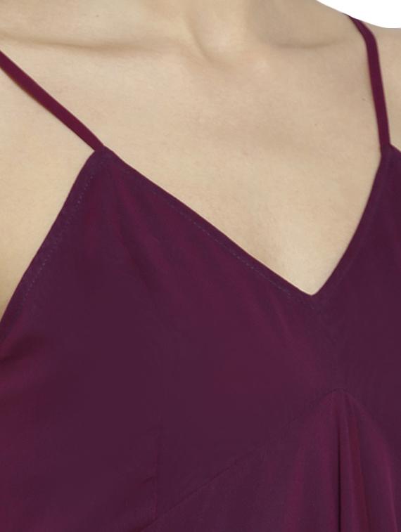 tie up detail flared maxi dress - 15953768 - Zoom Image - 4