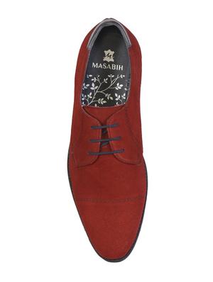 Red Suede lace up shoes - 15953829 - Standard Image - 4