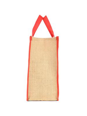 red jute regular shopping bag - 15957099 - Standard Image - 4