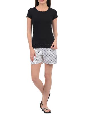 lace insert top and shorts set - 15958043 - Standard Image - 4
