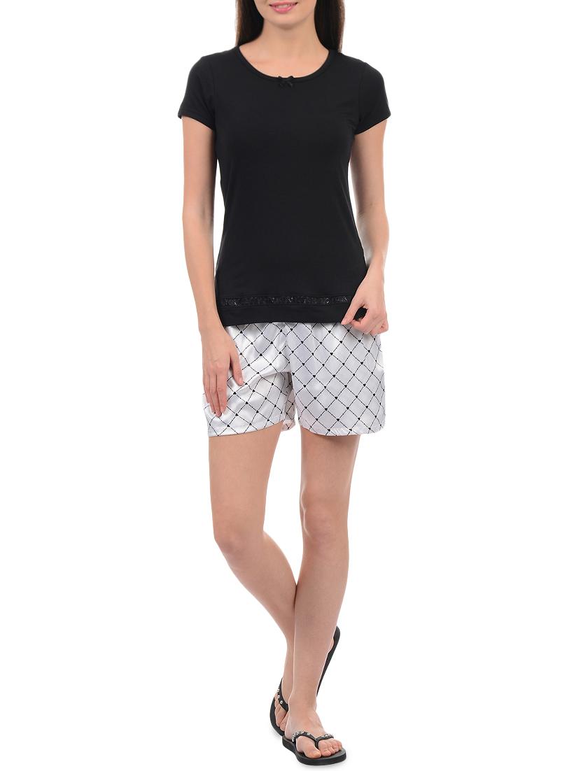 lace insert top and shorts set - 15958043 - Zoom Image - 4