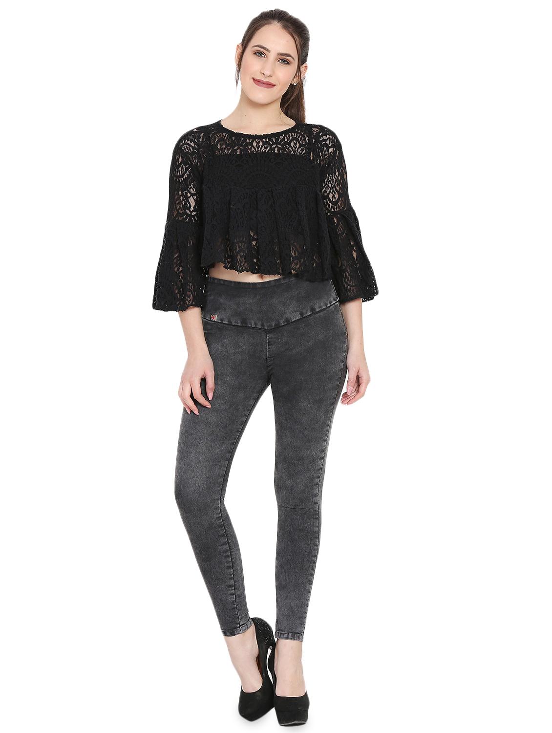 high rise ankle length jegging - 15958519 - Zoom Image - 4