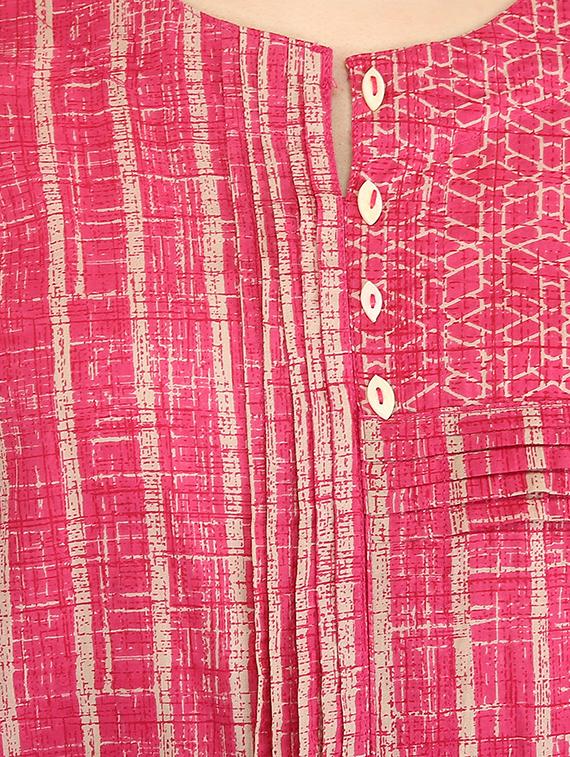 Pintucks straight kurta - 15958627 - Zoom Image - 4