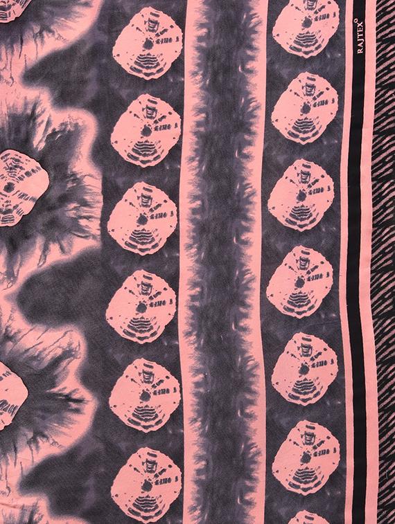 tie n dye printed saree with blouse - 15958913 - Zoom Image - 4