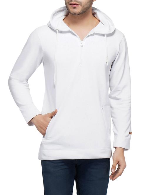 white solid sweatshirt - 15961545 - Standard Image - 1
