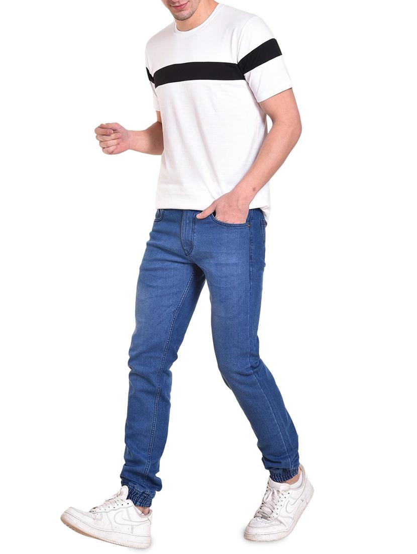 blue denim jogger - 15963528 - Zoom Image - 4