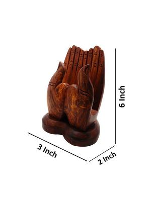 FashionFrame Sheesham Wooden Mobile Phone Stand Holder - 15964933 - Standard Image - 4