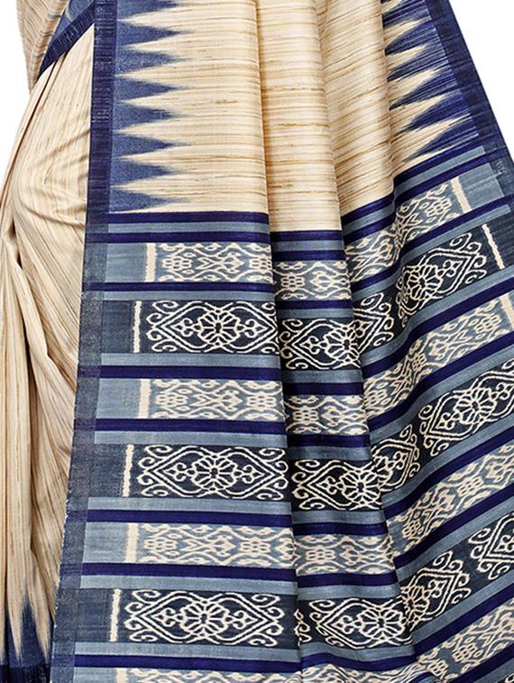 geometric motif printed saree with blouse - 15965211 - Zoom Image - 4