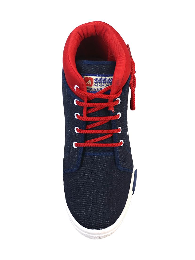 blue denim lace up sneakers - 15966631 - Zoom Image - 4