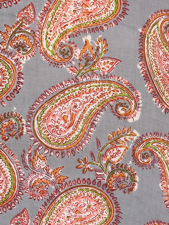 paisley straight kurta - 15966651 - Zoom Image - 4