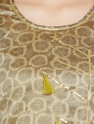gota patti self-design kurta with palazzo set - 15967121 - Standard Image - 4