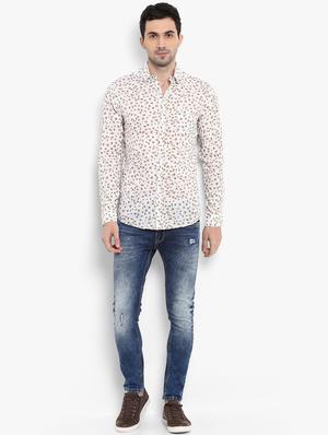 white floral printed casual shirt - 15968515 - Standard Image - 4