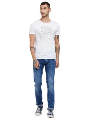 blue cotton washed jeans - 15969332 - Standard Image - 4