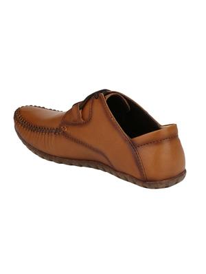 tan Leather lace up shoes - 15969875 - Standard Image - 4