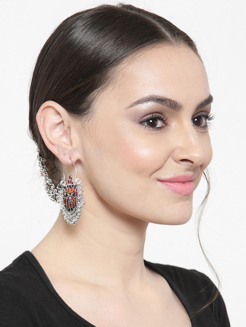 multi colored chandballi earring - 15970289 - Zoom Image - 4