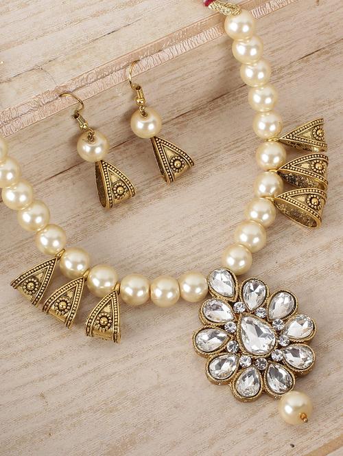 gold brass other necklace - 15970532 - Standard Image - 1