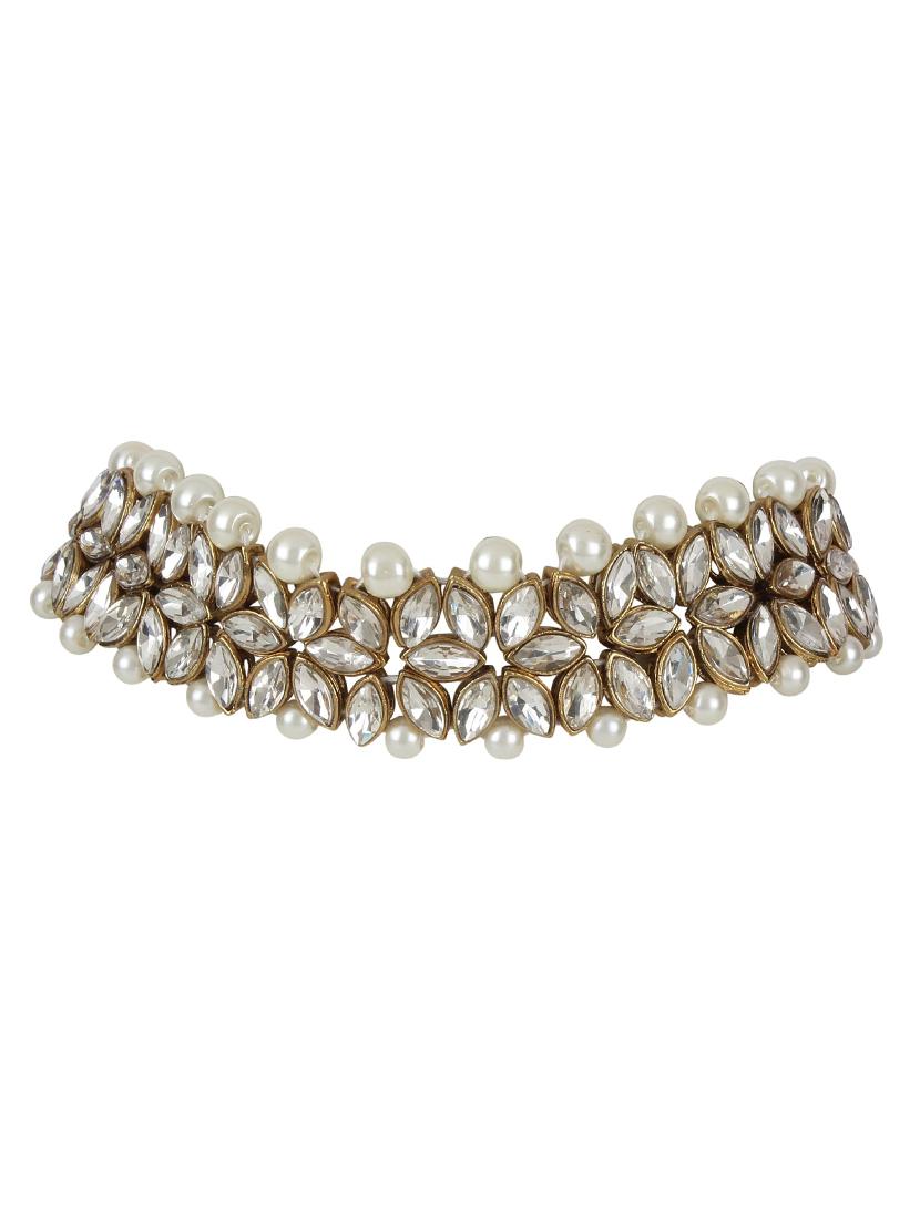 gold brass long necklace - 15970562 - Zoom Image - 4