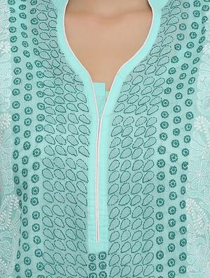 chikankari straight kurti - 15971779 - Standard Image - 4