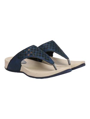 navy toe separator slippers - 15972352 - Standard Image - 4