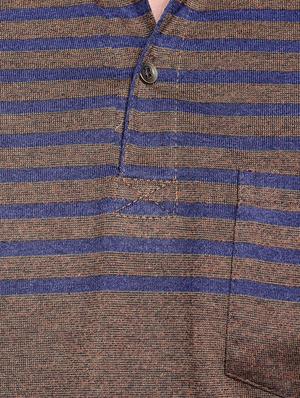 brown striped pocket tshirt - 15972717 - Standard Image - 4