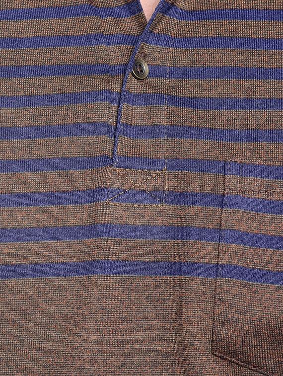 brown striped pocket tshirt - 15972717 - Zoom Image - 4