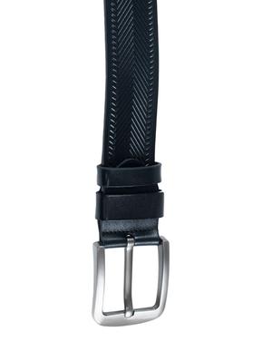 black leather belt - 15973065 - Standard Image - 4