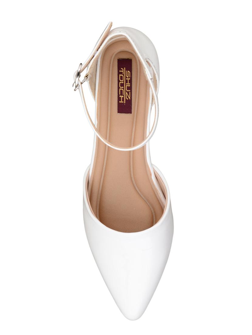 white patent leather ankle strap sandals - 15973362 - Zoom Image - 4