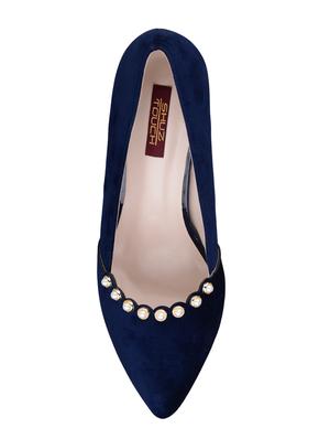 navy slip on pumps - 15973404 - Standard Image - 4