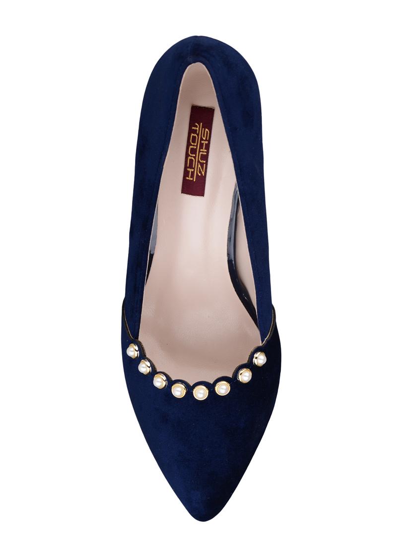 navy slip on pumps - 15973404 - Zoom Image - 4