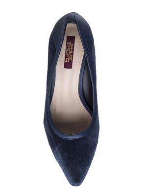 navy slip on pumps - 15973438 - Standard Image - 4