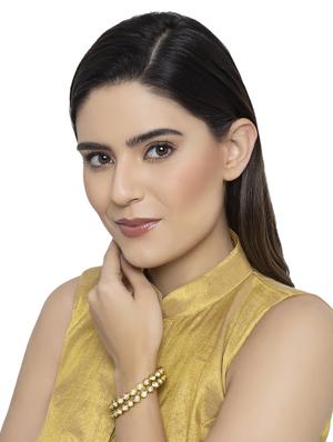 gold metal bangle - 15974015 - Standard Image - 4