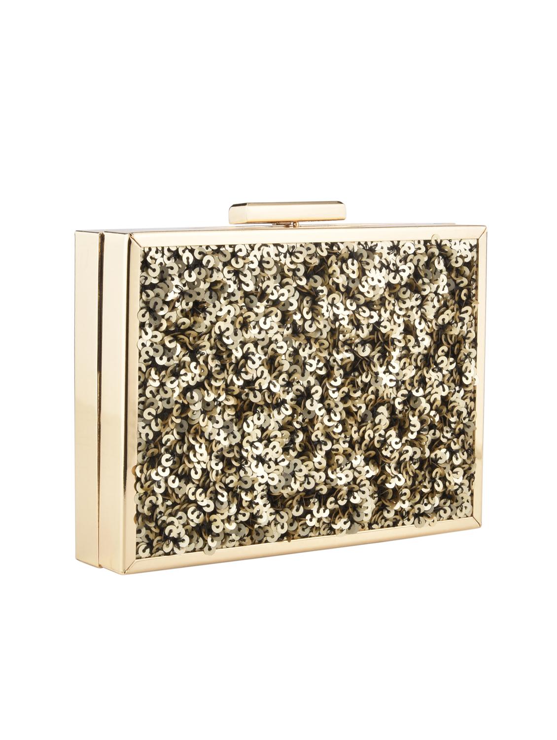 gold metal regular clutch - 15974883 - Zoom Image - 4